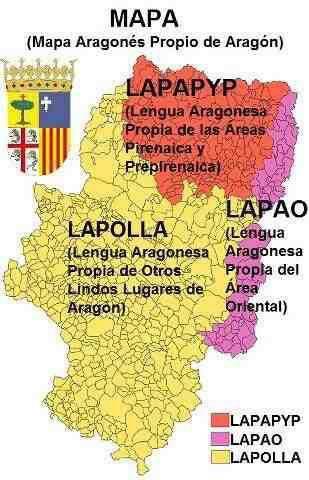 Així queda el mapa lingüístic d'Aragó amb la nova Llei