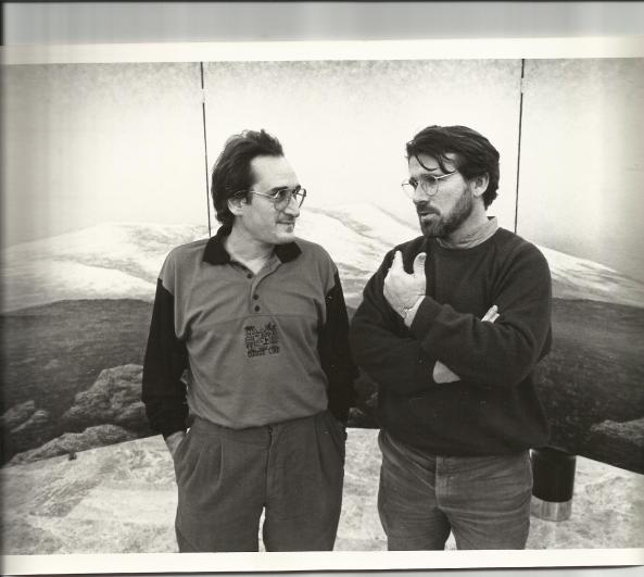 Angel Pascual (dreta) amb l'autor del blog. Foto Luis correas 1990